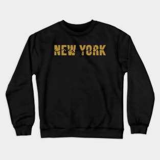 New York - Yellow Crewneck Sweatshirt